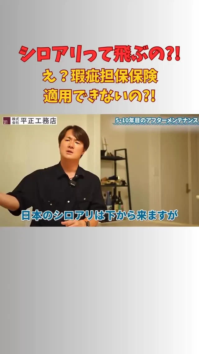 🐜日本のシロアリは地面をはうけれど…